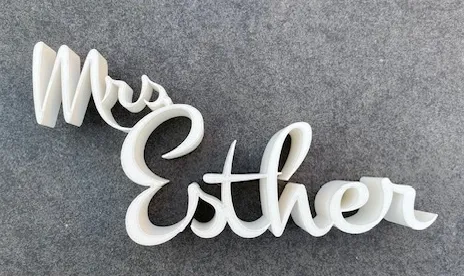 Name Plate Esther
