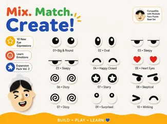 Modular Face Puzzle – Eyes Expansion Pack Vol. 2
