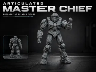 Articulated Master Chief Mecha | Action Figure