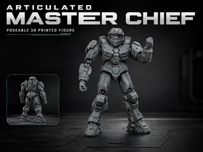 Articulated Master Chief Mecha | Action Figure