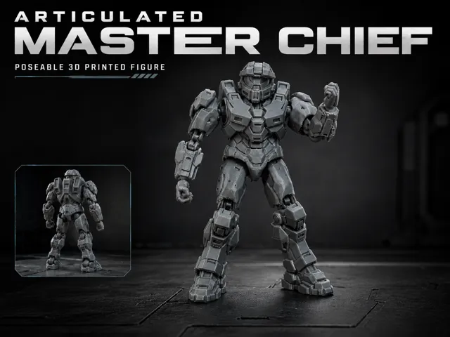 Articulated Master Chief Mecha | Action Figure