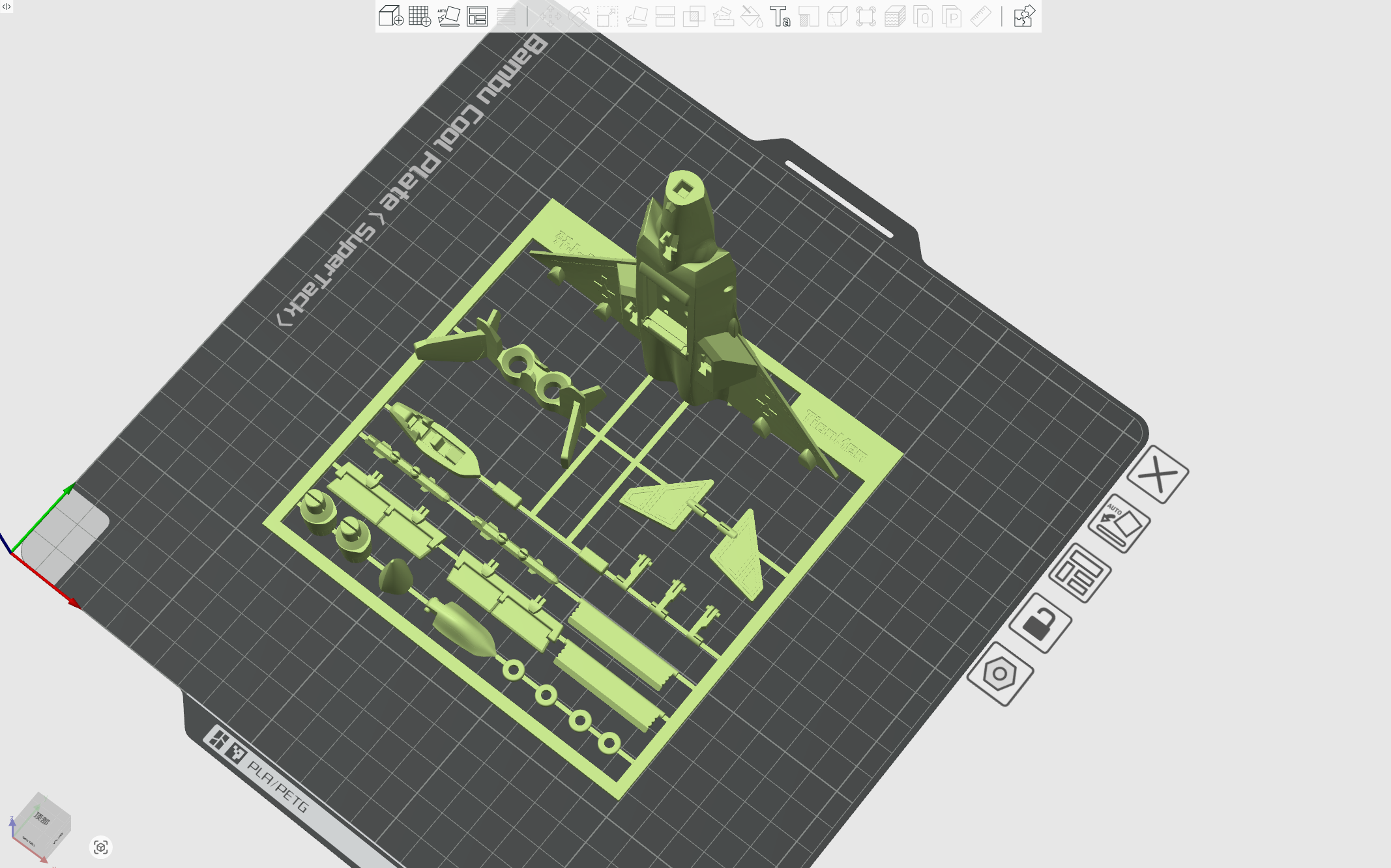 Miniatura 1 do modelo 3D 歼20-套卡