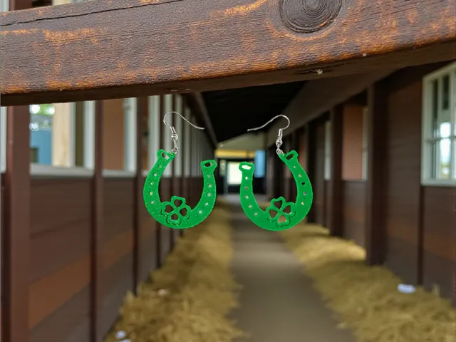 Horseshoe of fortune earrings