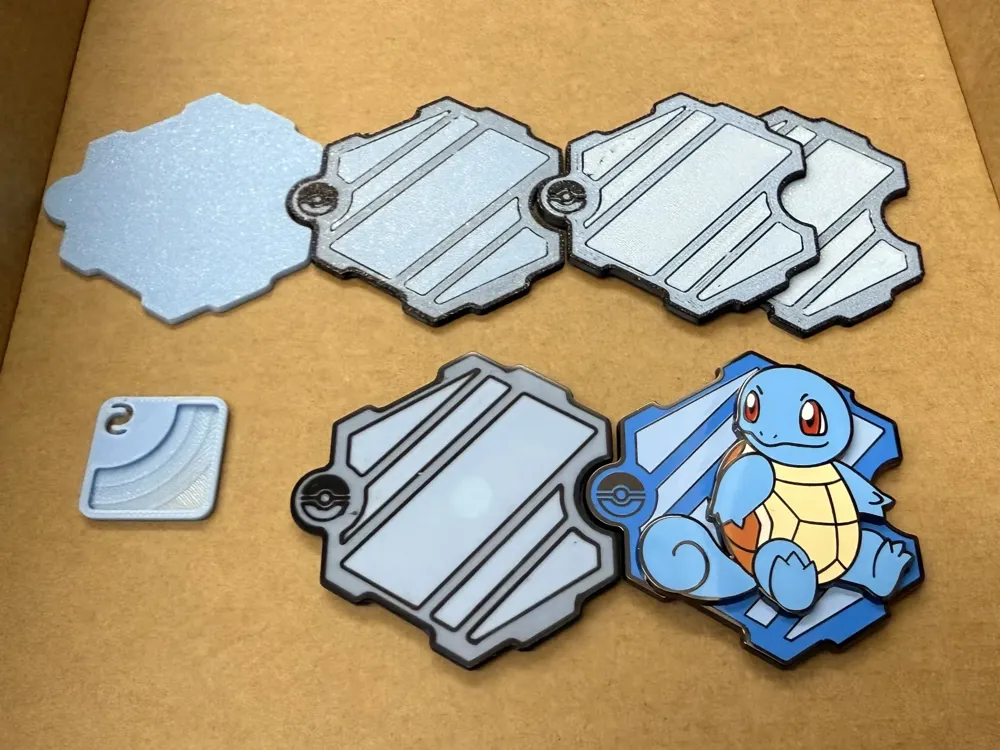 3Dプリント ポケモン冷蔵庫マグネット151 - 磁石付背面 - 無料3Dモデル