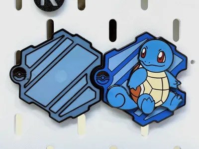 3Dプリント ポケモン冷蔵庫マグネット151 - 磁石付背面 - 無料3Dモデル