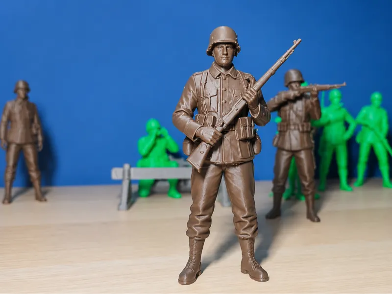 WWII Infantryman Standing Guard