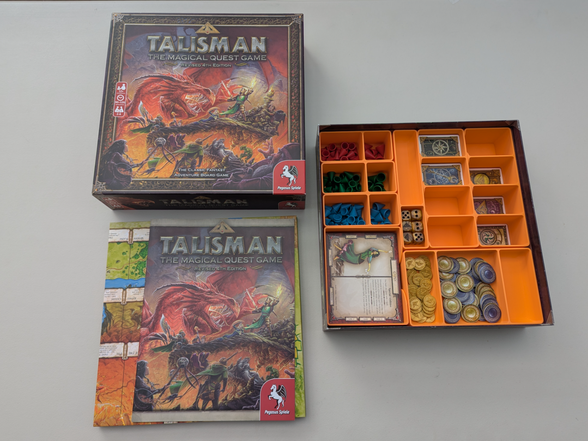 Talisman 4e Boardgame Plus Expansions Organizer