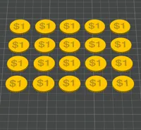 $1 Engraved Coins | 10 Count | 100.5% Scaled