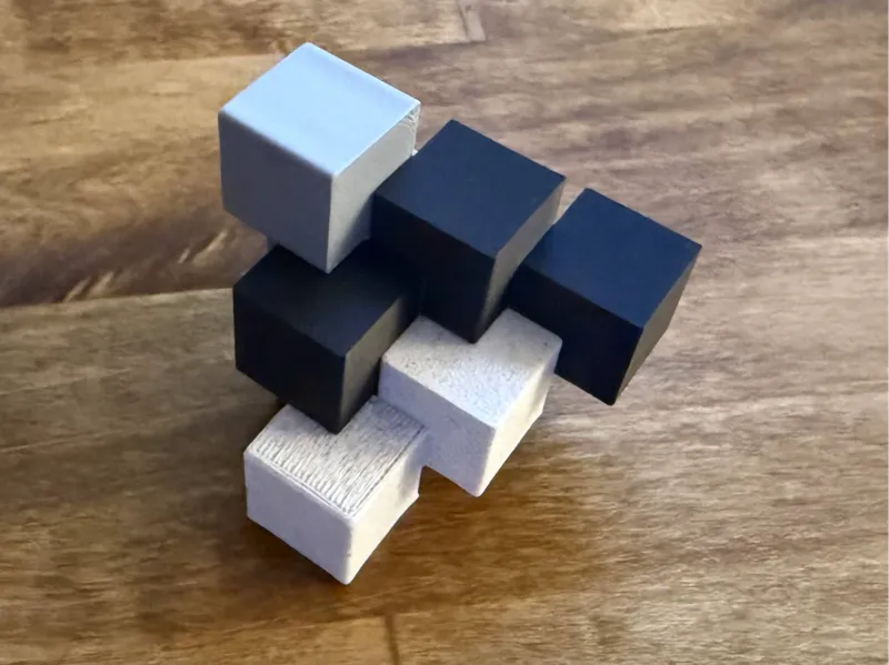 3-Piece Pyramid Puzzle