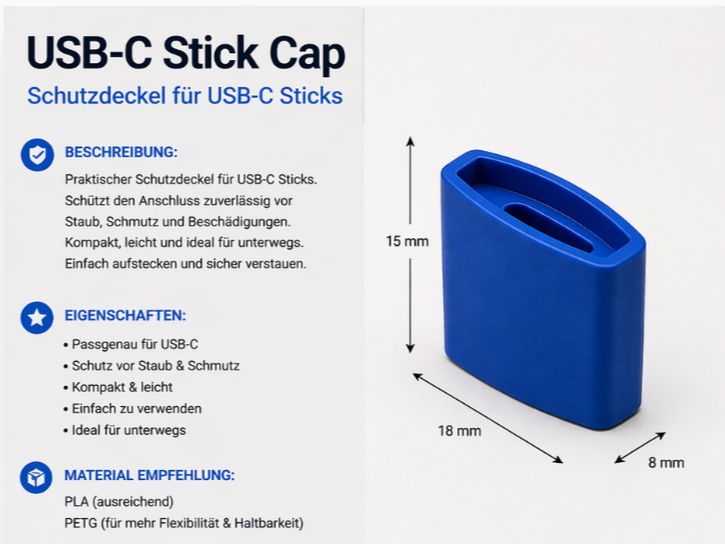 USB-C Stick Cap (Schutzdeckel) Ersatz