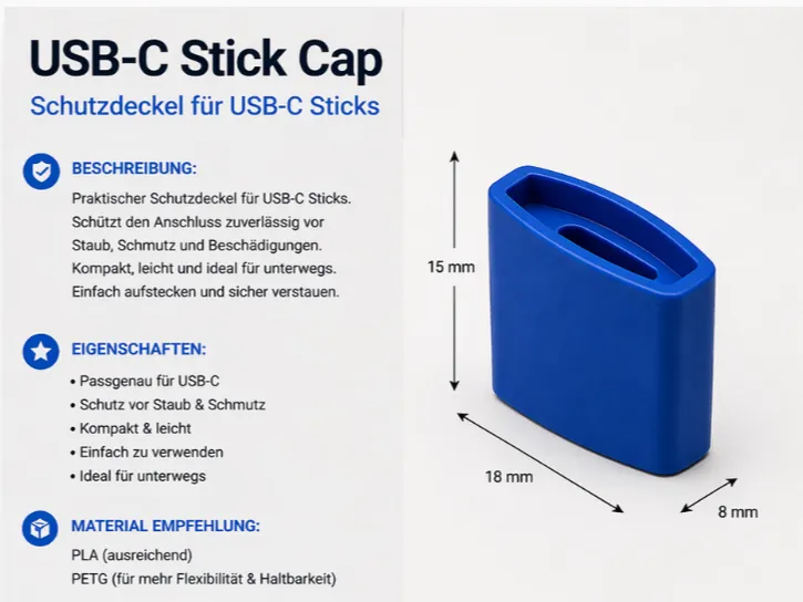 USB-C Stick Cap (Schutzdeckel) Ersatz