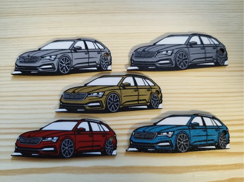 Skoda Superb 3 combi facelift keychain