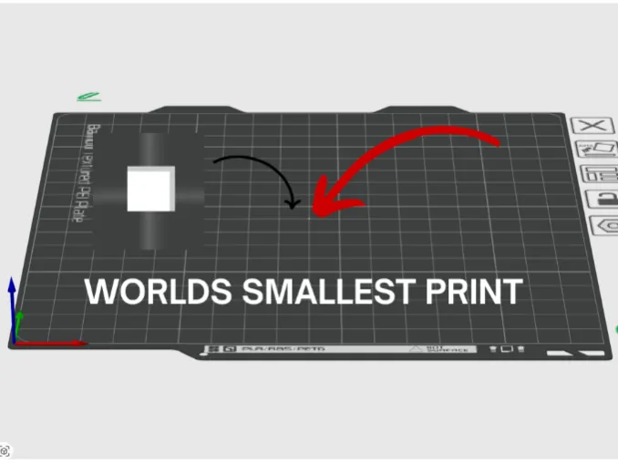 Worlds smallest Print - World Recerd
