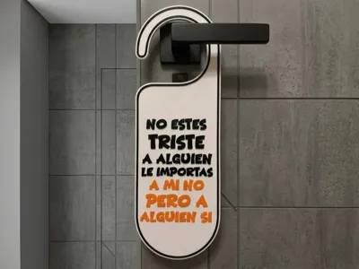 Don't Be Sad – Door Hanger