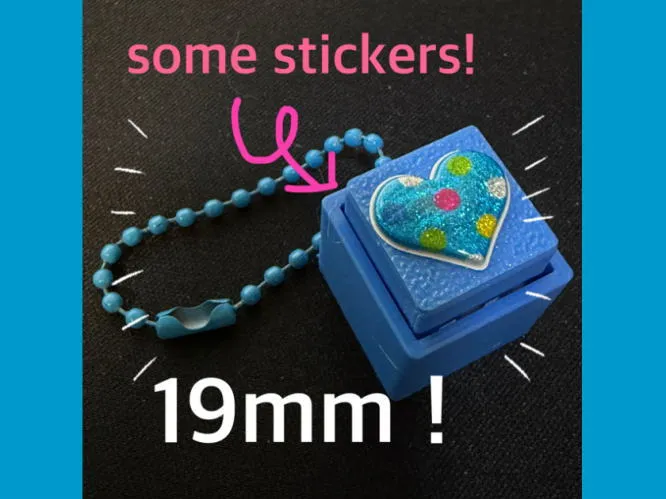 Smallest key clicker for keychains! A fidget toy.