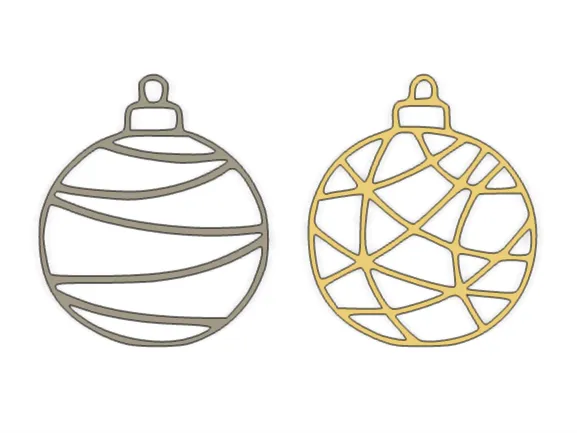 2D Balls for your Christmas tree