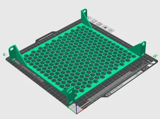 10 Inch Rack Shelf - Flat Honeycomb
