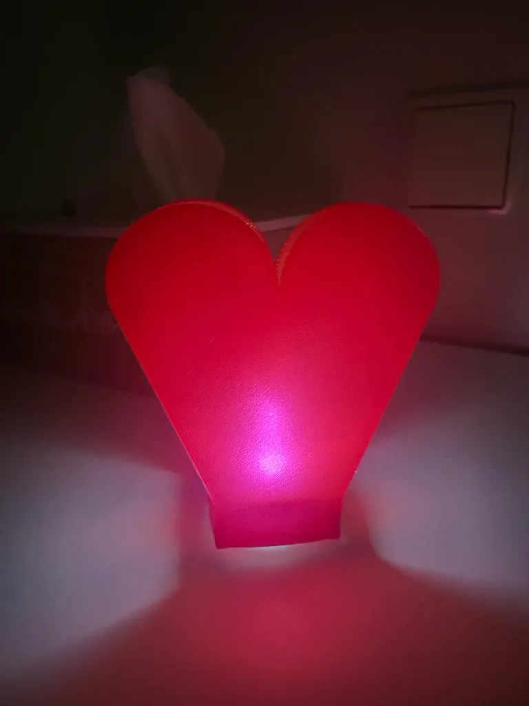 Heart for LED candle easy print