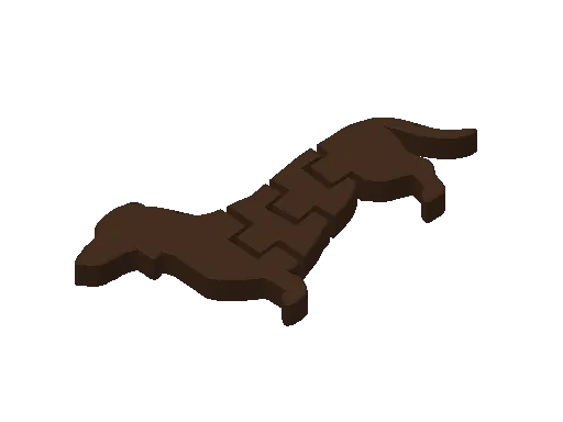 Dachsund flexi toy
