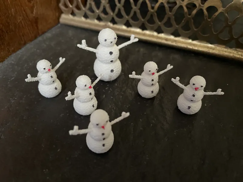 Tiny Snowman Fuzzy skin