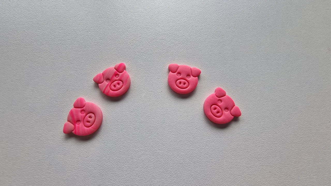 Polymer Clay Earring Cutter – Pig view 2
