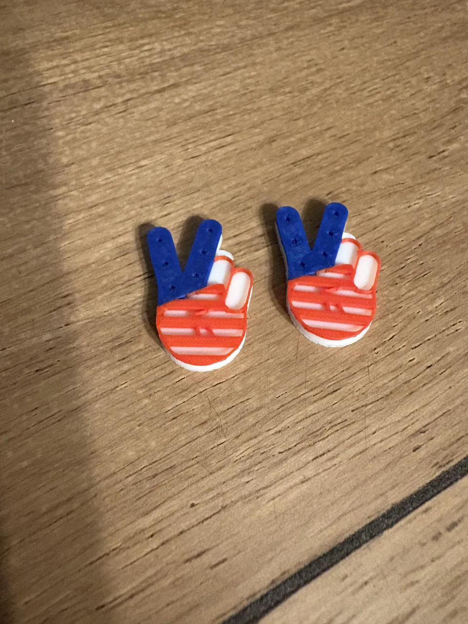 Patriotic Peace Drop Earrings view 3