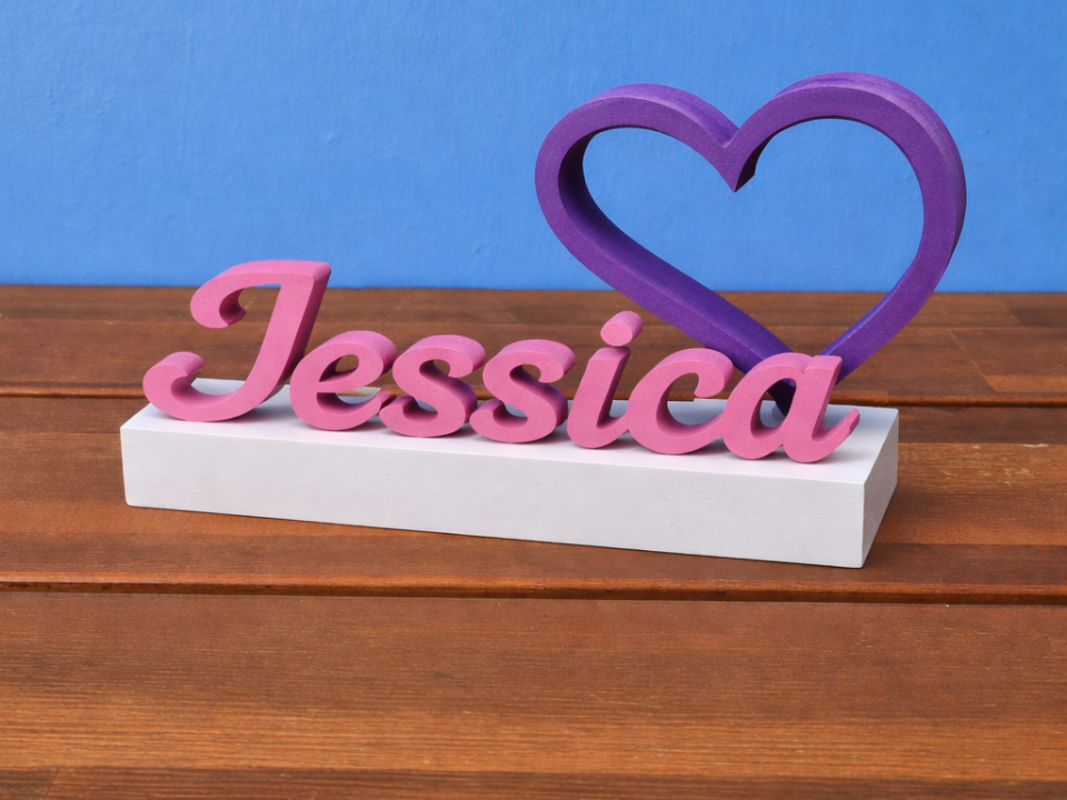 Name Sign with Heart (No Glue, No supports,NO AMS)