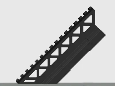 MP5 / MOD5 extra long Picatinny Riser 20mm