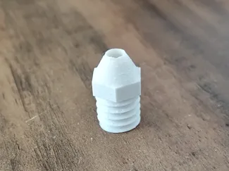 3D printer nozzle for toothpaste tubes
