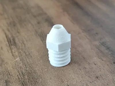 3D printer nozzle for toothpaste tubes