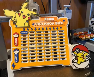 Modelo para impresión 3D: 3D-printed Pikachu timetable — vista de referencia 4
