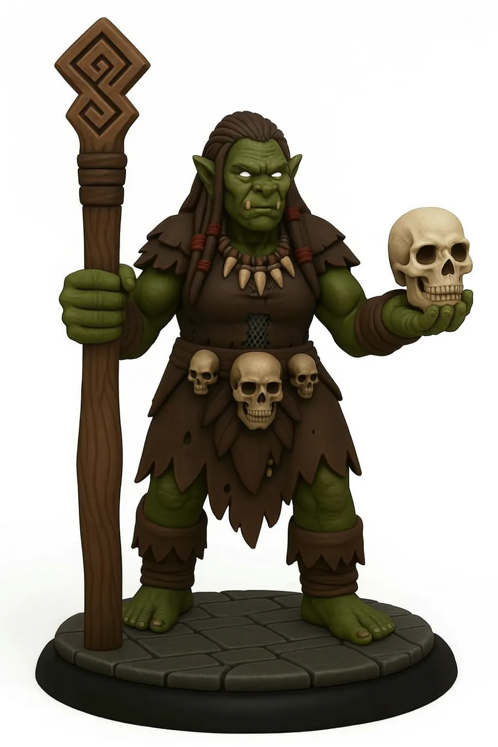 Orc Party: Ber, Brute, Ranger, Warlock DnD PF Mini - Free 3D Print ...