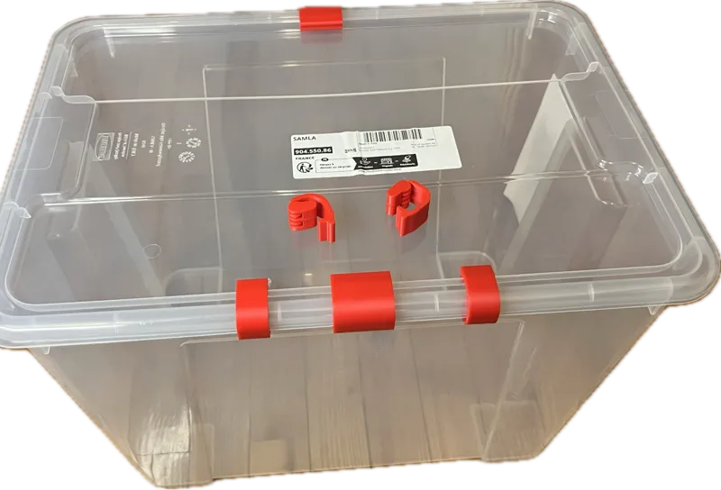 Mini Clips for Ikea Samla 22l filament Dry Box 