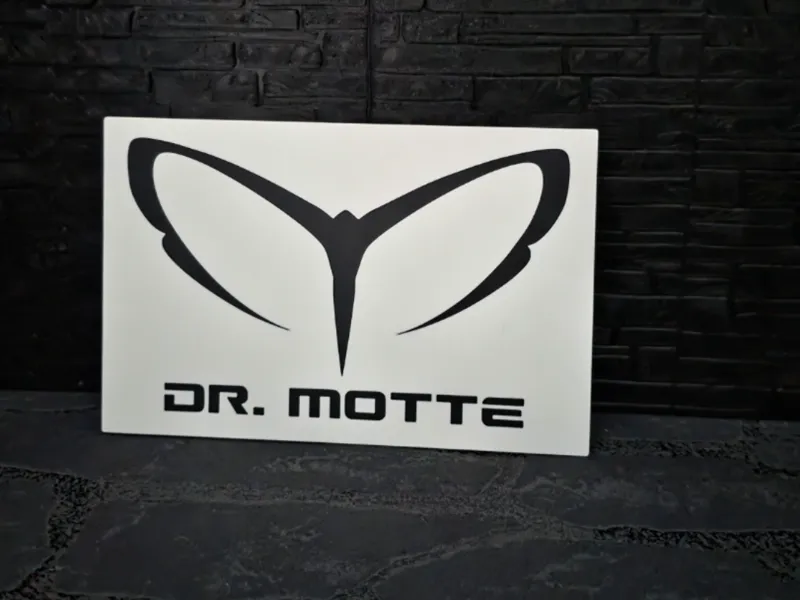 Magnet Schild " Dr. Motte "