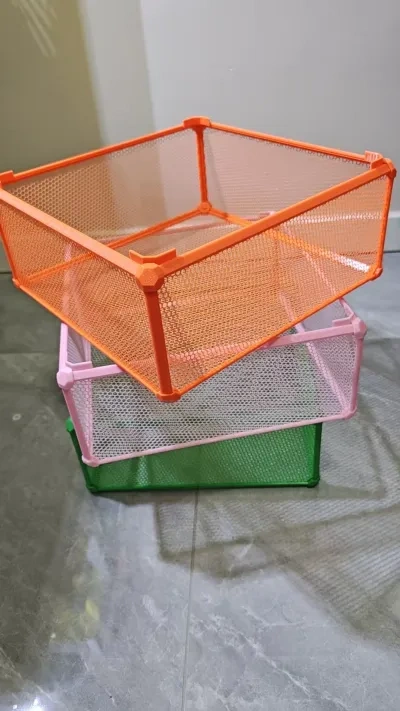 Miniatura 4 do modelo 3D 大号网面收纳盒