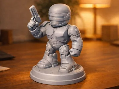 Chibi Robocop Enforcement Figurine