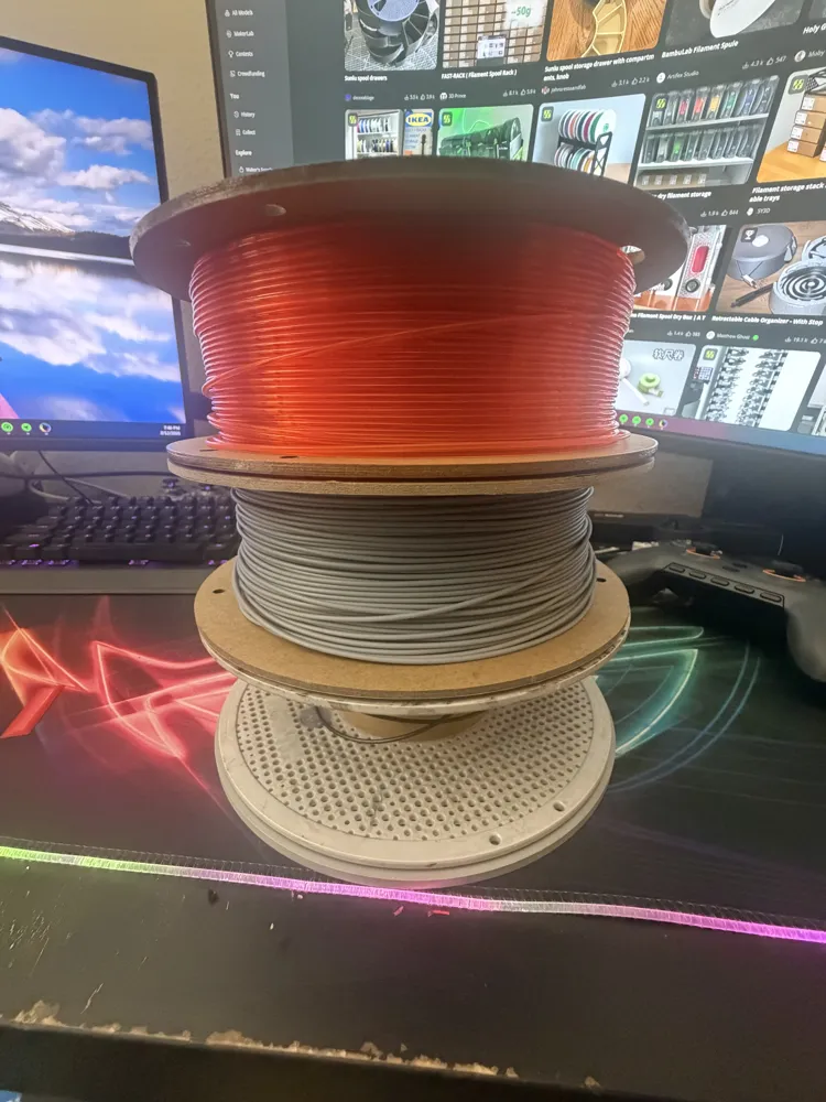 ModuSpool Minimalist Expandable Spool Stand Tower - Free 3D Print Model ...