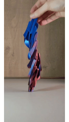 Miniatura 1 do modelo 3D fidget SpiralTwist triangular sphere