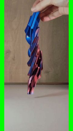 fidget SpiralTwist triangular sphere