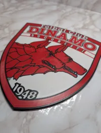 Dinamo Bucuresti Logo - Multicolored 3D Sign