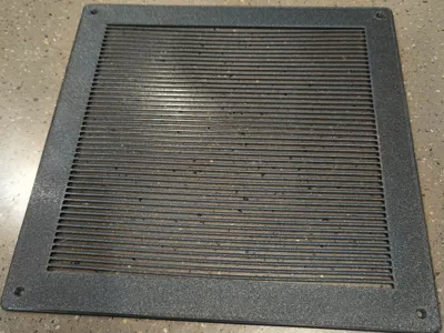 Grille for the hood