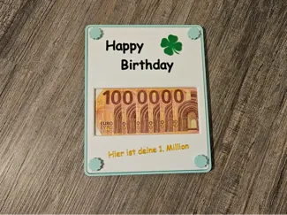 Geldgeschenk 1 Million Geburtstag