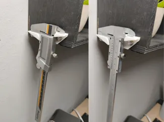 Analog and digital caliper holder / wall mount