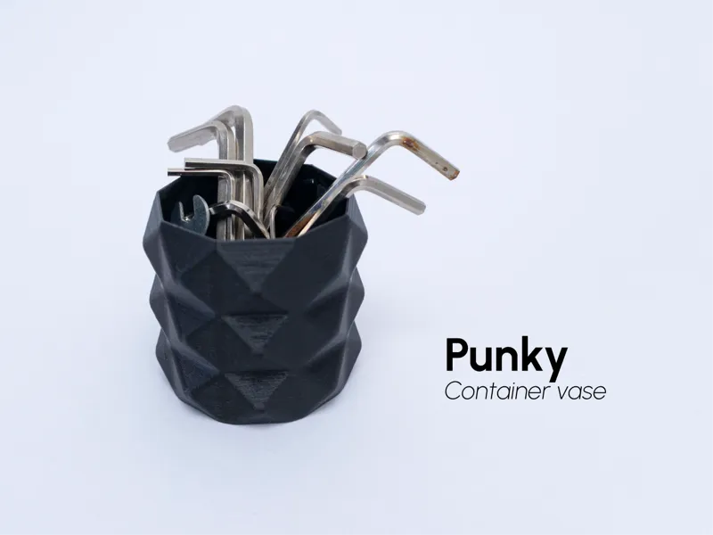 Punky Faceted Container Vase