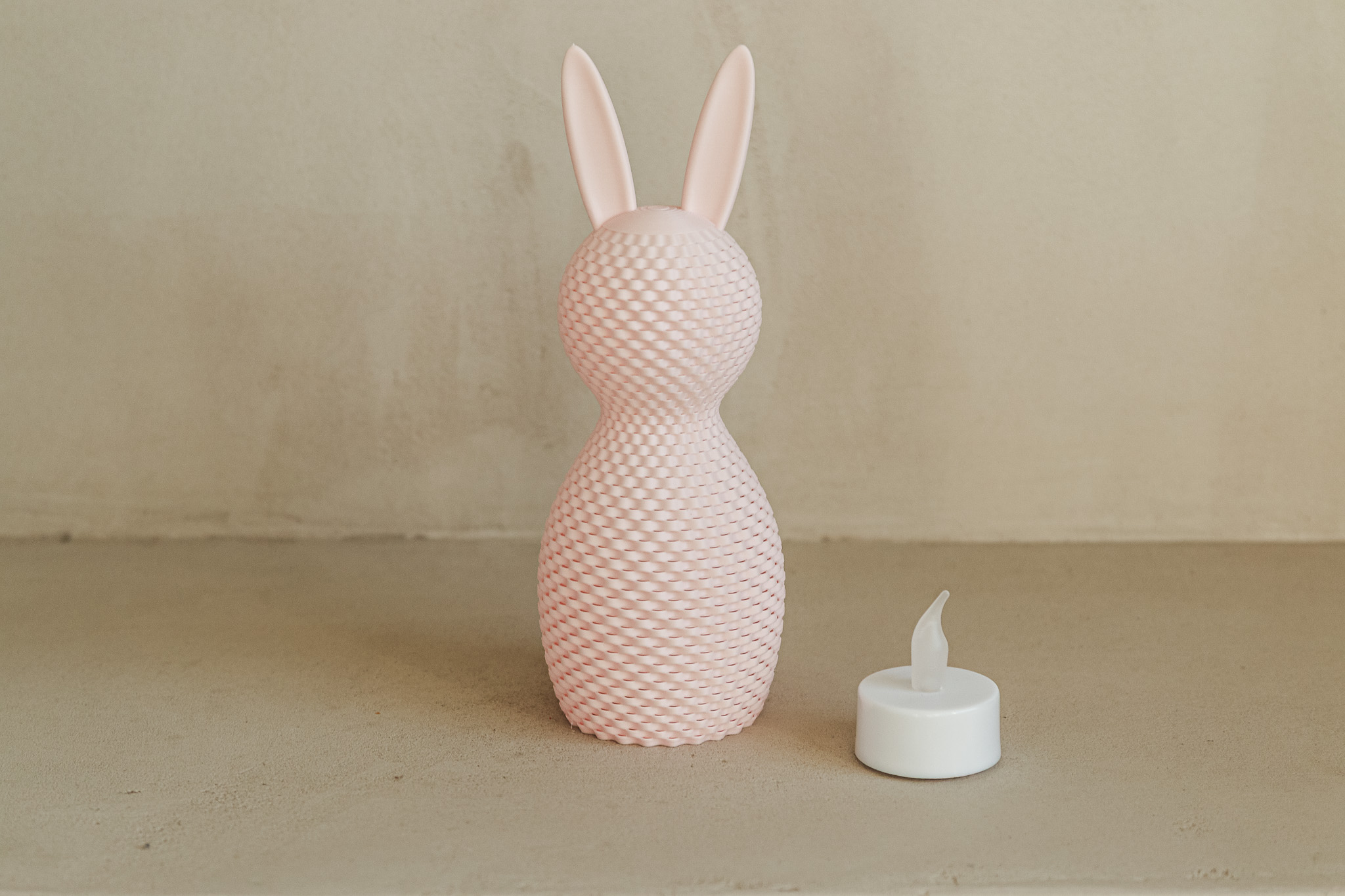 Miniatura 2 do modelo 3D Easter Bunny Tealight - Ripple Pattern