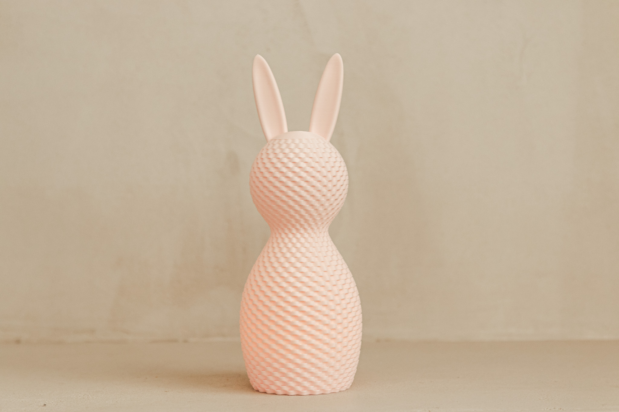 Miniatura 1 do modelo 3D Easter Bunny Tealight - Ripple Pattern