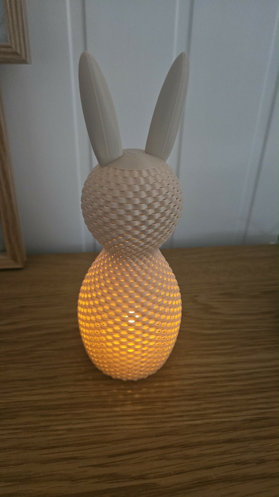 Miniatura 3 do modelo 3D Easter Bunny Tealight - Ripple Pattern