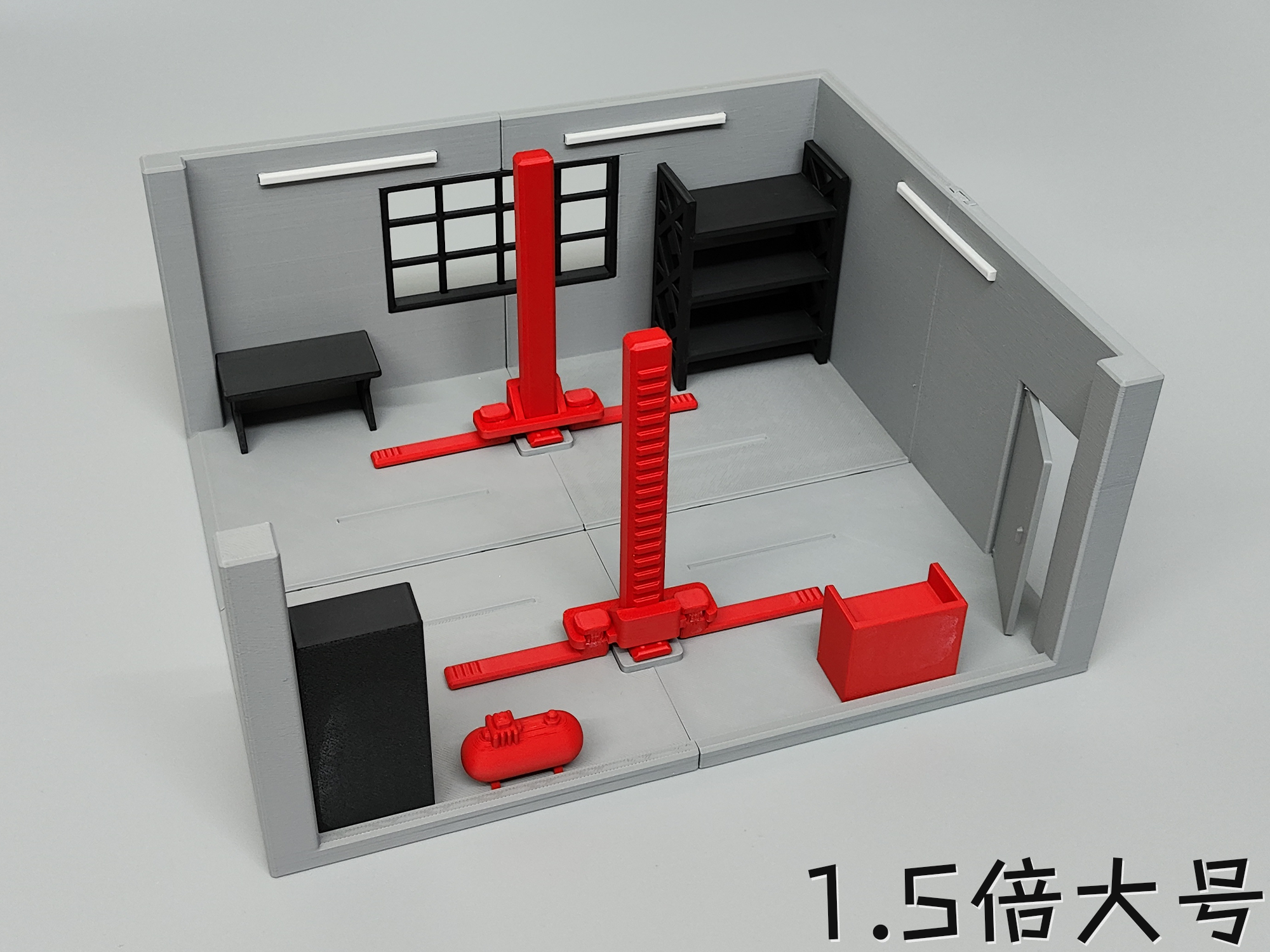 Miniatura 6 do modelo 3D 双款式：车库（可叠加，无需AMS，无五金件）