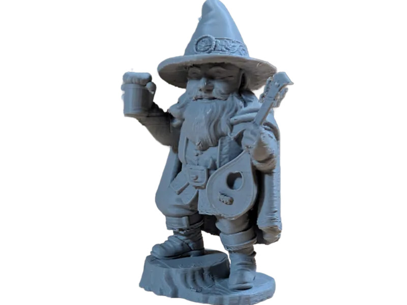 DnD Dwarf Male Bard w/ Tankard, Lute