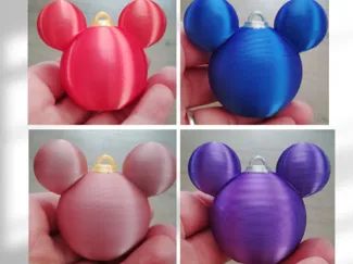 Mickey Ornament Christmas bulbs /  no supports 